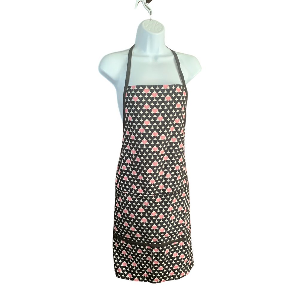Handmade Kitchen Apron Hearts Design Large Pocket